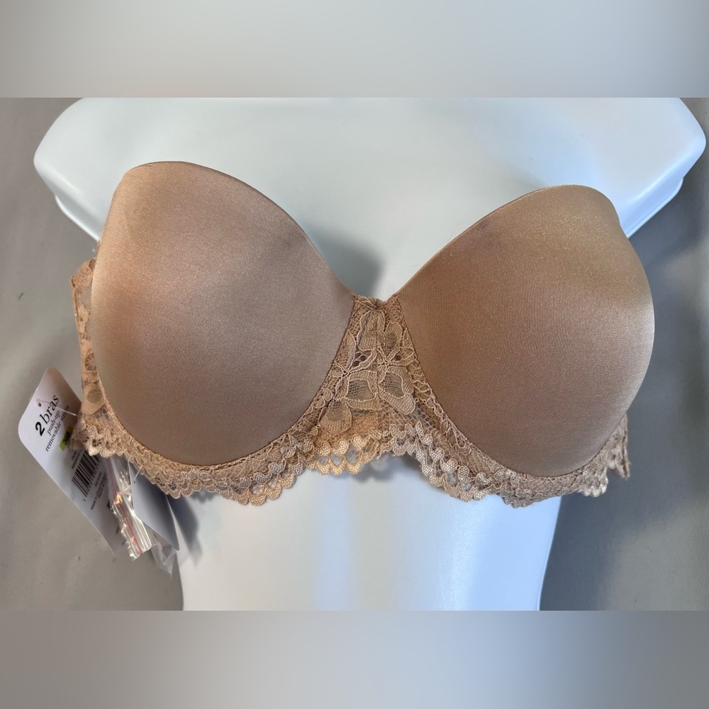 Rene Rofe Womens Beige Lace Multi Way Straps Push-Up Underwire Bra 36B (1 PC)